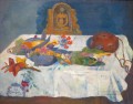 Still Life with Parrots Paul Gauguin impressionistic